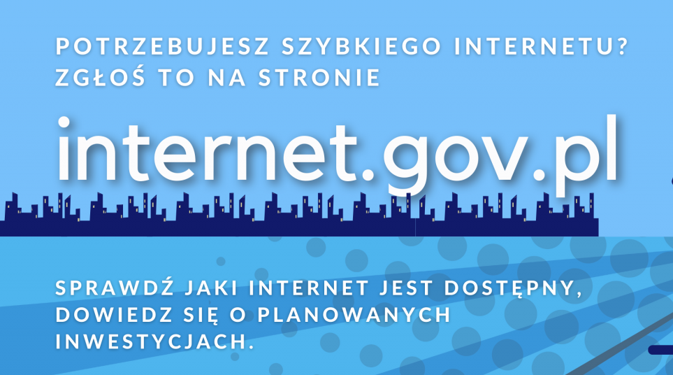Zdjęcie: Potrzebujesz szybkiego internetu? Zgłoś to na stronie internet.gov.pl